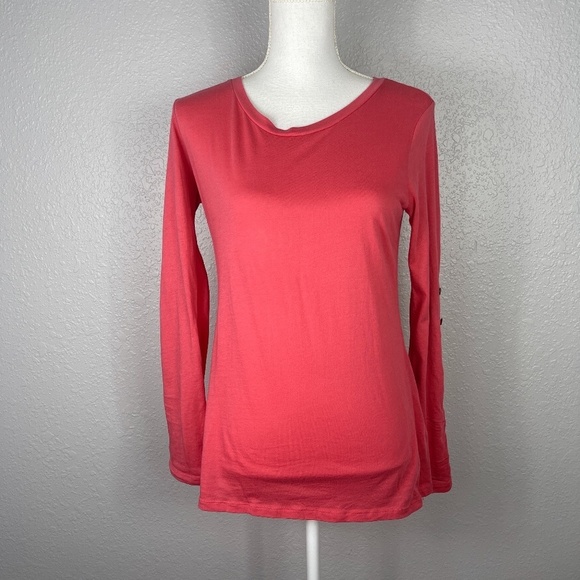 Women's Gap Salmon long sleeve shirt Medium - Picture 1 of 7